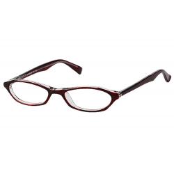 Bocci Women's Eyeglasses 251 Full Rim Optical Frame - Burgundy Crystal   03 - Lens 46 Bridge 18 Temple 140mm