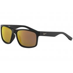 Nike Men's Cruiser R Sport Rectangle Sunglasses - Matte Black Volt/Grey Orange Mirror   088 - Lens 59 Bridge 16 Temple 135mm