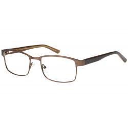 Bocci Men's Eyeglasses 375 Full Rim Optical Frame - Brown   02 - Lens 53 Bridge 18 Temple 140mm