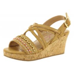 Jessica Simpson Little/Big Girl's Fallon Wedge Sandals Shoes - Brown - 11 M US Little Kid