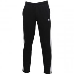 Adidas Men's Essentials 3 Stripes Tapered Fleece Training Pants - Black - X Large