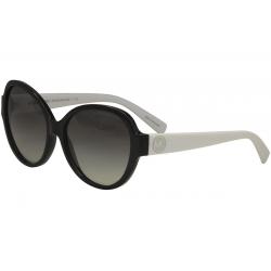Michael Kors Women's Montrose MK6022 MK/6022 Fashion Sunglasses - Black White/Grey Gradient   307113 - Lens 59 Bridge 16 Temple 140mm