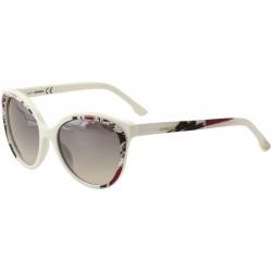Diesel Women's DL0009 DL/0009 Pilot Fashion Sunglasses - White - Lens 57 Bridge 17 Temple 135mm