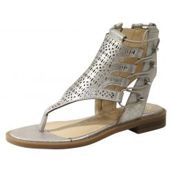 Vince Camuto Little/Big Girl's Juli Perforated Gladiator Sandals Shoes - Dark Silver/Taupe - 3 M US Little Kid