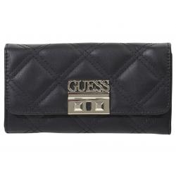 Guess Women's Status Large Tri Fold Clutch Wallet - Red