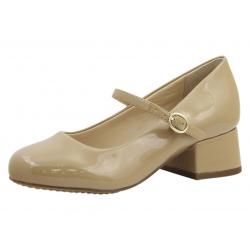 Vince Camuto Little/Big Girl's Brenna 2 Patent Mary Janes Shoes - Beige - 4.5 M US Big Kid