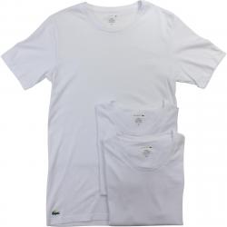 Lacoste Men's 3 Pc Essentials Cotton Crew Neck Short Sleeve T Shirt - White - X Large