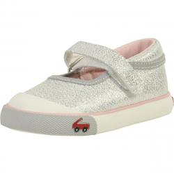 See Kai Run Toddler/Little Girl's Marie Mary Janes Shoes - Silver Glitter - 6 M US Toddler
