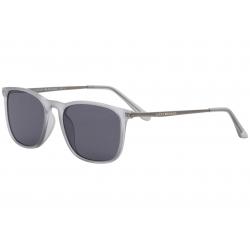 Lucky Brand Women's Alexander Matte Grey Fashion Rectangle Sunglasses 54mm - Matte Grey/Grey Mirrored - Lens 54 Bridge 19 Temple 140mm