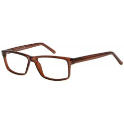Bocci Men's Eyeglasses 385 Full Rim Optical Frame - Brown   02 - Lens 55 Bridge 15 Temple 145mm