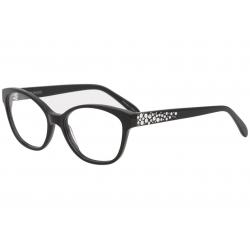 Vera Wang Women's Eyeglasses Taaffe BK Black Full Rim Optical Frame 52mm - Black - Lens 52 Bridge 16 Temple 130mm