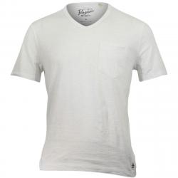 Original Penguin Men's Bing Short Sleeve V Neck Cotton T Shirt - Bright White - Small