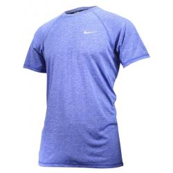 Nike Men's Heather Short Sleeve Hydroguard Shirt Swimwear - Hyper Royal - Small