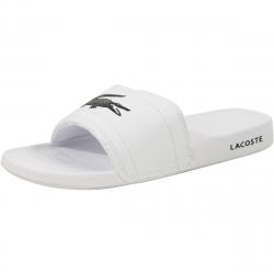 Lacoste Men's Frasier 118 Slides Sandals Shoes - White/Black - 8 D(M) US