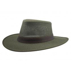 Henschel Men's Adventurer Mesh Breezer Safari Hat - Olive - Small