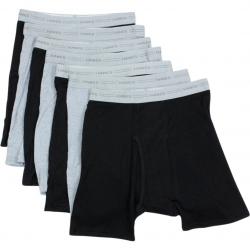 Hanes Men's 7 Pack ComfortSoft Tagless Boxer Brief Underwear - Black - Small