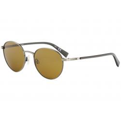 Nautica Men's N5120S N/5120/S Fashion Round Sunglasses - Gunmetal/Brown Polarized   030 - Lens 52 Bridge 19 Temple 140mm