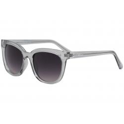 Lucky Brand Women's Newberry Grey Fashion Oval Sunglasses 55mm - Grey Clear/Grey Mirrored - Lens 55 Bridge 20 Temple 140mm