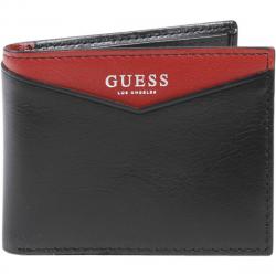 Guess Men's Huntington RFID Blocking Genuine Leather Wallet - Black