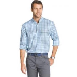Izod Saltwater Men's The Breeze Button Down Shirt - Blue Radiance - Small