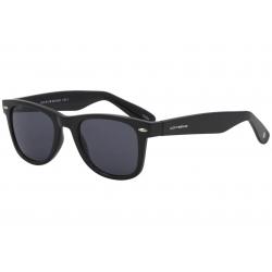 Lucky Brand Campbell Black Fashion Rectangle Sunglasses 51mm - Black/Black Mirrored - Lens 51 Bridge 23 Temple 145mm