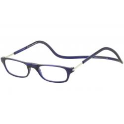 Clic Reader Eyeglasses Original Frosted Reflex Magnetic Reading Glasses - Blue - Strength: +1.25