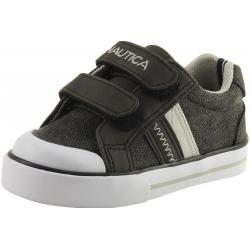 Nautica Toddler/Little Boy's Hull Sneakers Shoes - Black Mix - 12 M US Little Kid