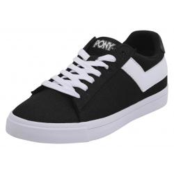 Pony Women's Top Star Lo Core Canvas Sneakers Shoes - Black - 6 B(M) US