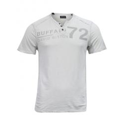 Buffalo By David Bitton Men's Narwayne Short Sleeve Cotton Henley Shirt - Beige - XX Large