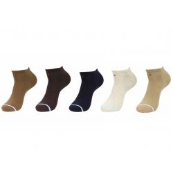 Tommy Hilfiger Men's 5 Pairs Sport No Show Liner Socks - Assorted Beige - 10 13; Fits 7 12