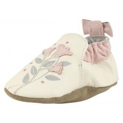 Robeez Soft Soles Infant Girl's Rosealean Fashion Shoes - White - 0 6 Months Infant