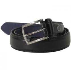 Nautica Men's Double Stitch Genuine Leather Belt - Black - 34