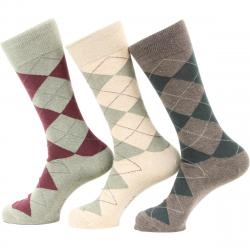 Polo Ralph Lauren Men's 3 Pair Argyle Dress Socks - Hemp Assorted - 10 13 Fits 6 12.5