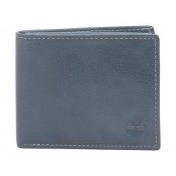 Timberland Men's Blix Genuine Leather Passcase Wallet - Blue