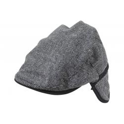 Dorfman Pacific Men's Tweed Earflap Ivy Cap Hat - Grey - Medium