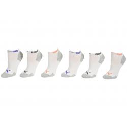Puma Women's 6 Pack Logo Cuff Low Cut Athletic Socks - White - 9 11 Fits 5 9.5