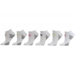 Puma Women's 6 Pack Low Cut Pumalite Athletic Socks - White/Pink - 9 11 Fits Shoe 5 9.5