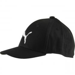 Puma Boy's Kids Evercat Anthem Stretch Fit Baseball Cap Hat - Black - One Size