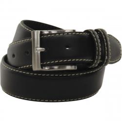 Florsheim Men's Casual Genuine Full Grain Leather Belt - Black - 38