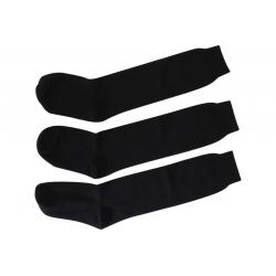 Jefferies Socks Girl's 3 Pairs School Uniform Knee High Socks - Black - Medium; Fits Shoe 12 6 (Little Kid)