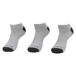 Timberland Men's 3 Pairs Cushioned Solid No Show Socks - Grey - One Size Fits Most