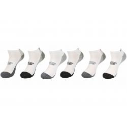 Skechers Sport Men's 6 Pairs Low Cut Socks - White - 10 13 Fits 6 12