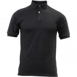 Hanes Men's Classic Fit ECosmart Short Sleeve Jersey Polo Shirt - Black - Large