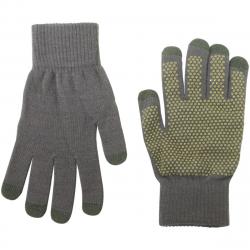 Dorfman Pacific Men's Touchscreen Knit Gloves - Grey - One Size Fits Most