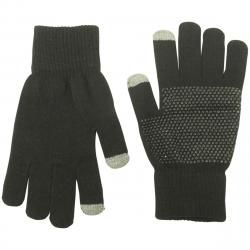 Dorfman Pacific Men's Touchscreen Magic Knit Gloves - Black - One Size Fits Most