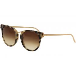 Thierry Lasry Women's Gummy Tortoise Fashion Sunglasses - Black Ivory Tortoise/Brown Gradient   018 - Lens 56 Bridge 19 Temple 140mm