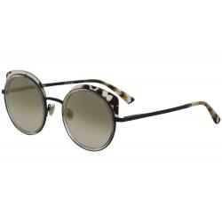 Etnia Barcelona Spiga Fashion Round Sunglasses - Golden Black/Grey Gradient Gold Mirror   BKGD - Lens 52 Bridge 24 Temple 143mm
