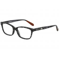 Missoni Women's Eyeglasses MI345V MI/345/V Full Rim Optical Frame - Grey/Black W/Crystal Accents   01 - Lens 52 Bridge 16 Temple 140mm