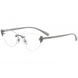 Versace Women's Eyeglasses VE1254B VE/1254/B Rimless Optical Frame - Gunmetal/Gemstones   1001 - Lens 54 Bridge 15 B 39.2 ED 59.9 Temple 140mm