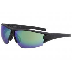 Adidas Men's Evil Eye AD08 AD/08 Sport Wrap Sunglasses - Matte Black/Purple Green Mirror   9100 - Large Fit